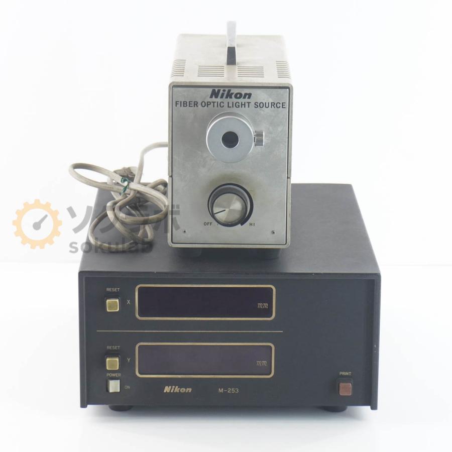 [JB]USED 保証なし NIKON MODEL II 2 MEASURESCOPE 測定顕微鏡 REVERSIBLE COUNTER リバーシブルカウンター付 10×-A ERC-M...[08124-0001]の画像