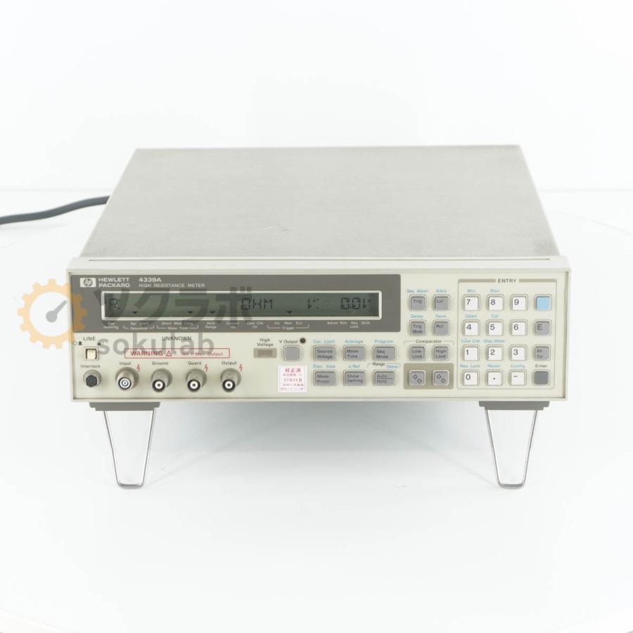 [DW]USED 8日保証 hp 4339A HIGH RESISTANCE METER 高抵抗メーター ハイレジスタンスメーター [08192-0002] |  | 02