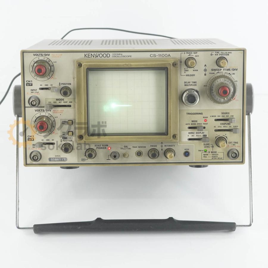 [JB]USED 保証なし KENWOOD CS-1100A OSCILLOSCOPE オシロスコープ 100MHz 電源コード [08277-0010] |  | 02