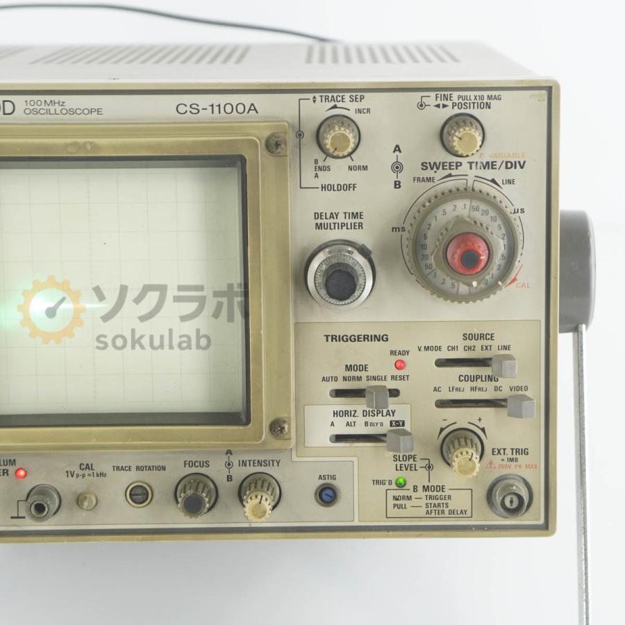 [JB]USED 保証なし KENWOOD CS-1100A OSCILLOSCOPE オシロスコープ 100MHz 電源コード [08277-0010] |  | 04
