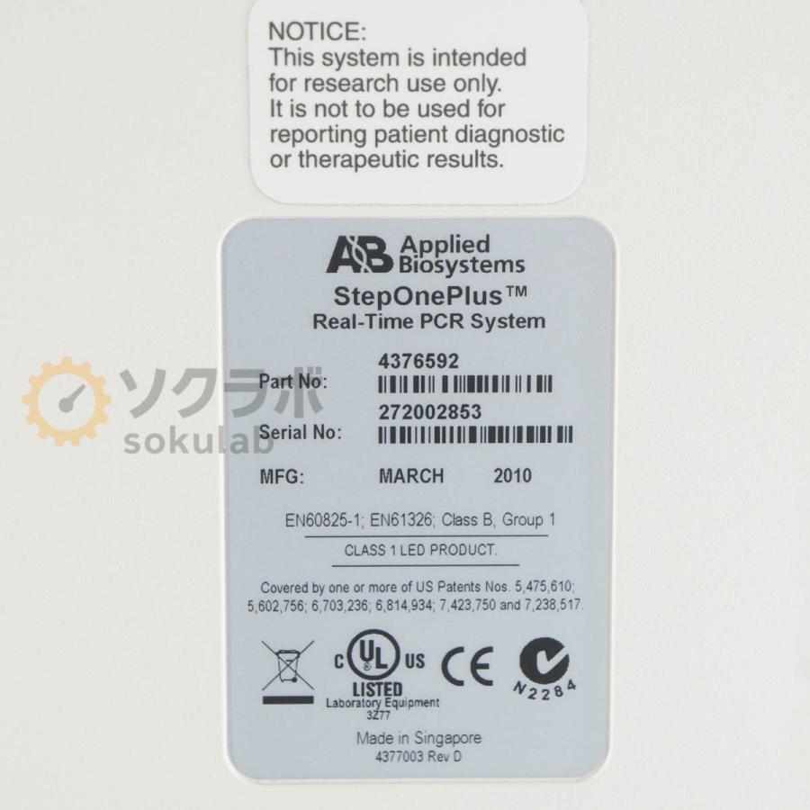 [JB]USED 保証なし Applied Biosystems StepOnePlus Real-Time PCR System アプライドバイオシステムズ リアルタイムPCR装置 [08622-0010] |  | 14
