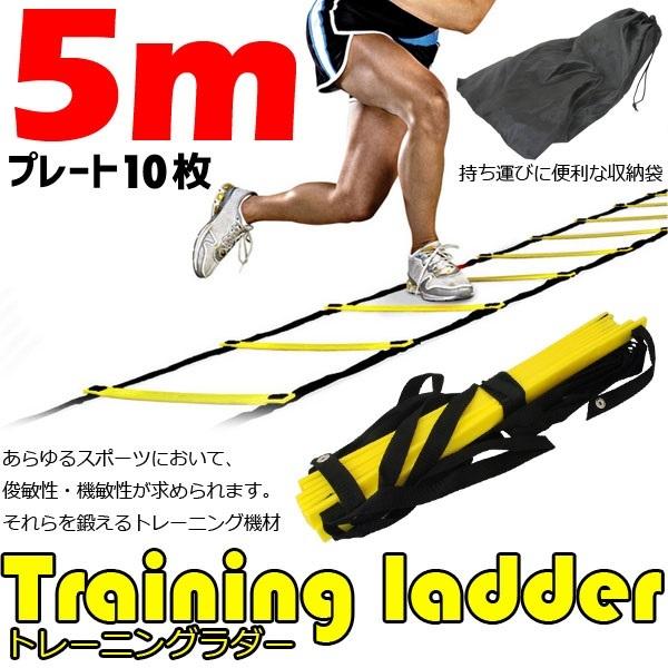 トレーニング ラダー トレーニングラダー 5m プレート9枚 トレーニング器具 練習器具 収納袋付き フィットネス ダイエット スポーツ 練習 サッカー 1位 Earth Wing 通販 Paypayモール