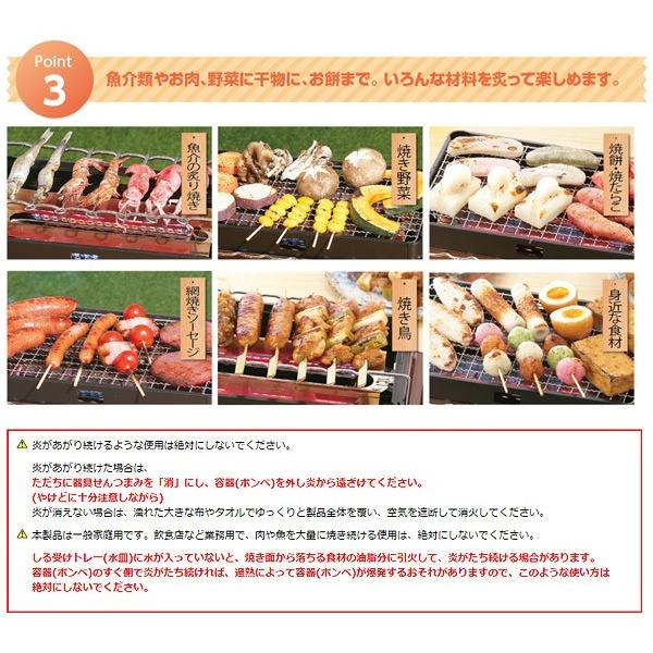 イワタニ 炉ばた焼器 炙りや カセットガス 卓上 七輪焼き 無段階火力調節 家庭用 バーベキュー キャンプ 自宅 アウトドア レジャー 岩谷産業 IWATANI CB-ABR-1 | Iwatani | 03