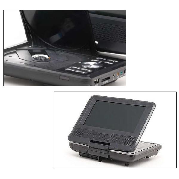 ポータブルDVDプレーヤー 7インチ ZM-700S DVDプレーヤー ポータブル 3