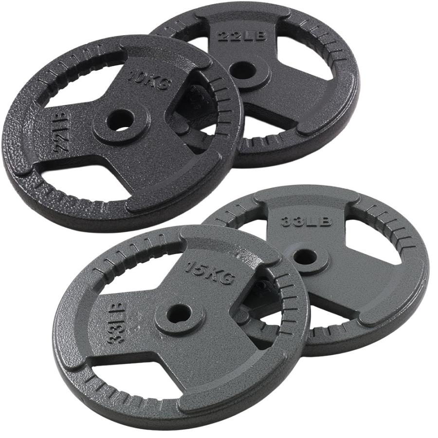 15kg ダンベルプレート ダンベルプレート 10kg 15kg 2個セット ダンベル プレート 3穴 重り 重