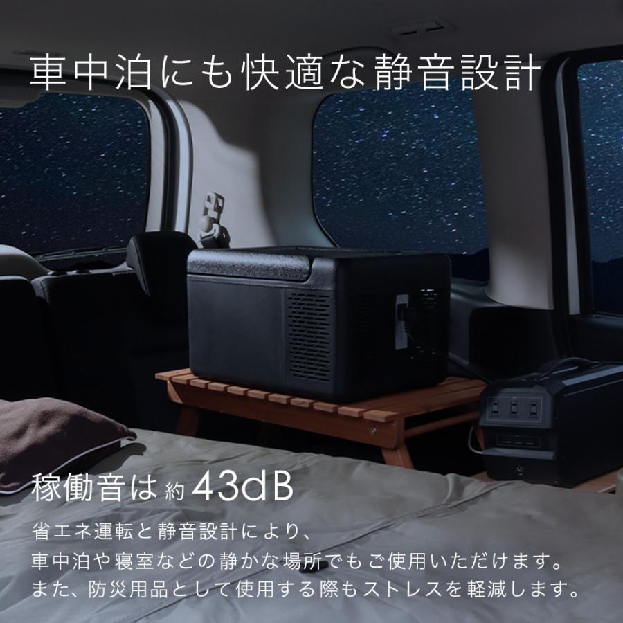 車載冷蔵庫 15L 小型 冷凍庫 DC 12V 24V AC 2電源 ポータブル冷蔵庫