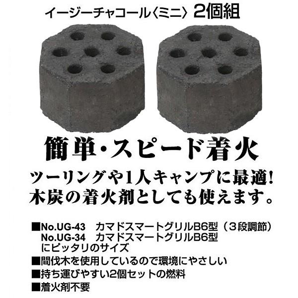 成形炭 着火炭 キャプテンスタッグ イージーチャコール ミニ 2個 成形炭 着火炭 キャプテンスタッグ イージーチャコール ミニ 2個