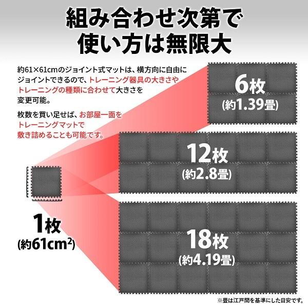 トレーニングマット 厚手 大きい 大判 防音 トレーニングベンチマット トレーニング ジョイントマット｜discount-spirits2｜02