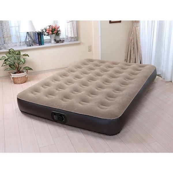 ベッド エアーベッド 電動 ワイド 電動エアーベッド ロータイプ 簡易ベッド エアベット アウトドア 車中泊 防災 ポンプ内蔵 来客用 マットレス Earth Wing 通販 Paypayモール