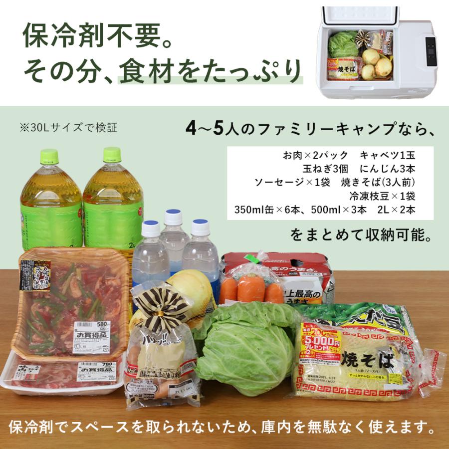 車載冷蔵庫 50L 車載 冷蔵庫 ポータブル冷蔵庫 大型 DC 12V 24V AC 2電源 キャリー 車用 冷蔵 冷凍 車載冷凍庫 車載冷蔵冷凍庫 保冷 アウトドア | VERSOS | 08
