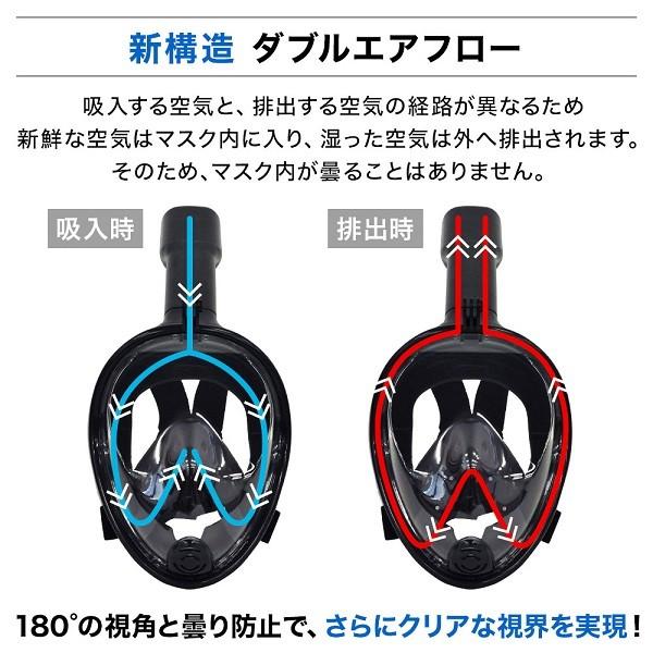 シュノーケル フルフェイス マスク フルフェイスシュノーケリング