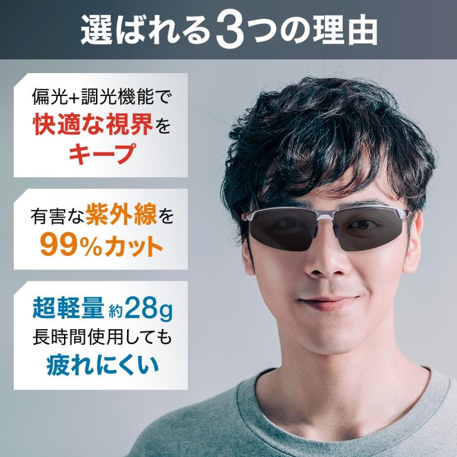 サングラス 偏光 メンズ 釣り 最強 偏光サングラス レディース ドライブ 軽量 調光サングラス スポーツ 偏光調光サングラス 運転用 :000000123101:Earth Wing 通販 偏光サングラス 黒 釣り アウトドア サングラス 調光 UVカット