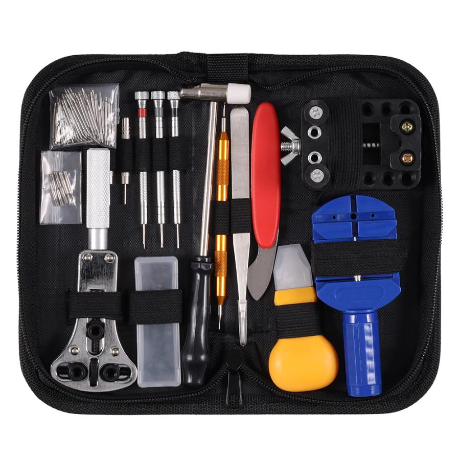 ミニチュア時計    作業道具セット 時計工具 裏蓋 オープナー ミニハンマー 時計修理工具セット プロ用