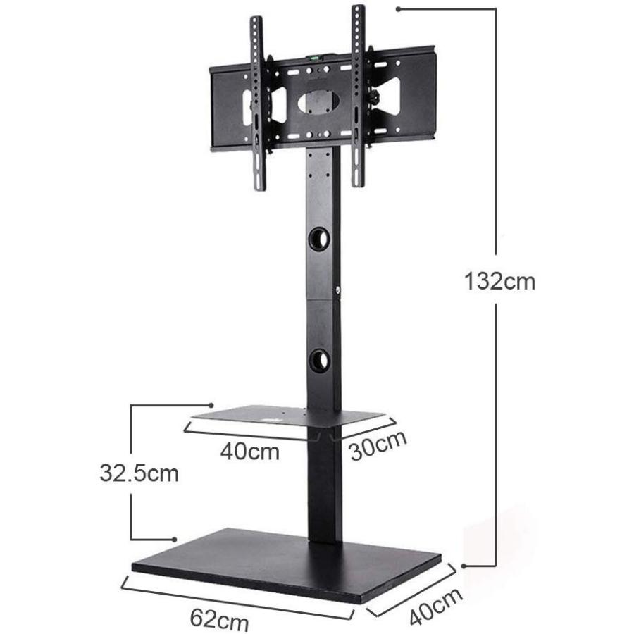 テレビスタンド 壁寄せ 壁寄せテレビ台 32 65インチ対応 テレビ台 ハイタイプ 耐荷重30kg 棚板付き 高さ 角度調整可能 液晶テレビ Tv台 Earth Wing 通販 Paypayモール