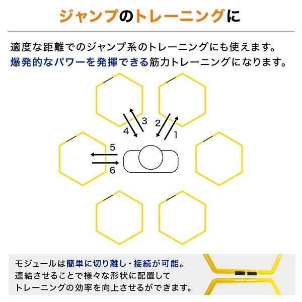 トレーニングラダー トレーニング ラダー 6枚セット ハードル スピードヘキサゴン 子供 大人 野球 サッカー 陸上 アジリティ スポーツ 練習 器具 用品 用具｜discount-spirits2｜03