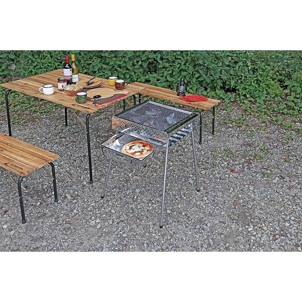 バーベキュー コンロ BBQコンロ 焚き火台 グリル テーブル 簡単
