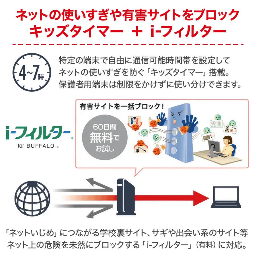 ルーター wifi wifiルーター バッファロー 無線ルーター WSR-2533DHP3 無線lan Wi-Fi ワイファイ 無線LANルーター 無線LAN親機 LANルーター ワイヤレス LAN | BUFFALO | 10
