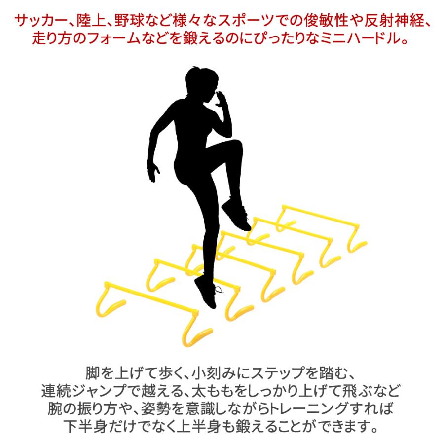 ハードル ミニハードル 6個セット 練習 陸上 トレーニング用品