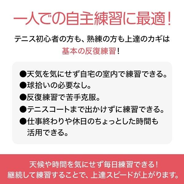 テニス 練習用 ストローク 練習 基礎 ボール 硬式 ジュニア 初心者 練習機 1人 練習用具 スイングトレーナー 自宅 部活 クラブ 子供 大人 男女 レシーブ ボレー｜discount-spirits2｜04