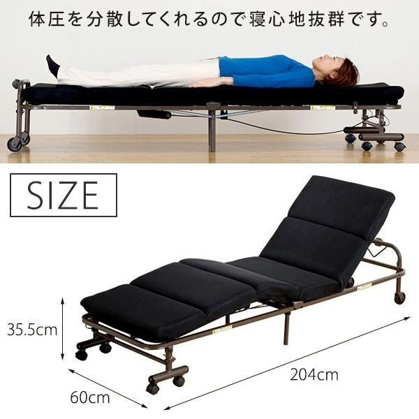 ベッド 折りたたみベッド マットレス コンパクト 寝具 収納 完成品