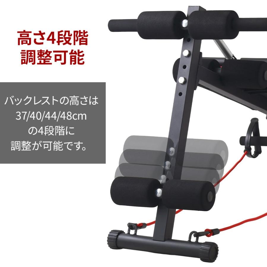 トレーニングベンチ 折りたたみ 筋トレ ベンチ 筋トレベンチ トレーニング ベンチ台 ベンチプレス ベンチプレス台 腹筋台 折り畳み コンパクト｜discount-spirits2｜04