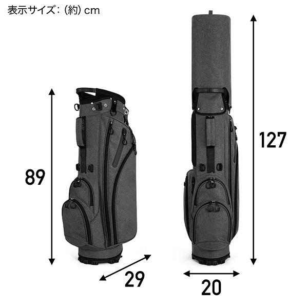 キャディバッグ メンズ ゴルフバッグ 5分割 14本 自立 収納 軽量