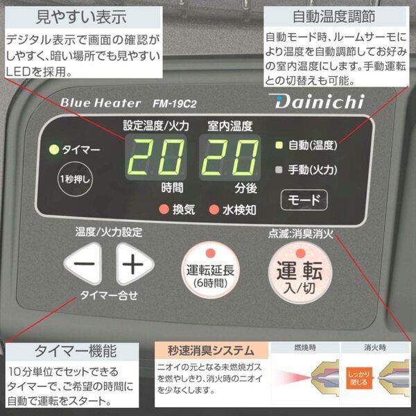 ダイニチ（Dainichi） 石油ストーブ 業務用 ストーブ 石油 19L 業務用