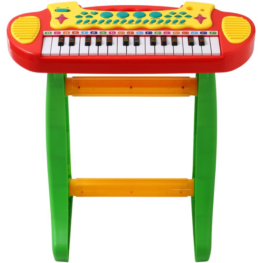 ピアノ おもちゃ 子供 キッズ キーボード かわいい 録音機能 鍵盤 ライト 光る 椅子付き チェア 音楽 音 音感 子ども 女の子 男の子｜discount-spirits2｜08