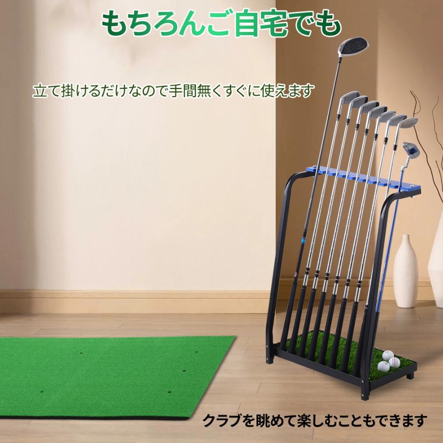 ゴルフクラブ 収納 スタンド ゴルフスタンド 自宅 9本 ゴルフ用 収納棚