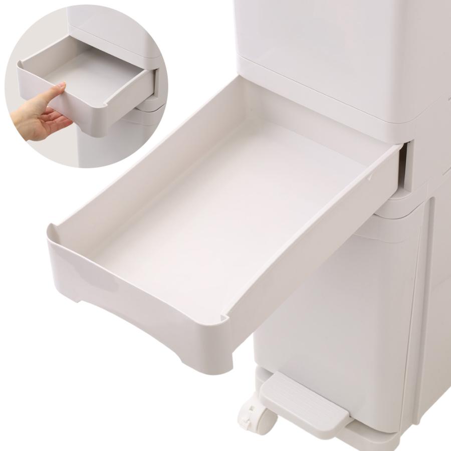 ゴミ箱 分別 スリム 2段 おしゃれ 32L くず入れ 衛生 フタ付き 清潔