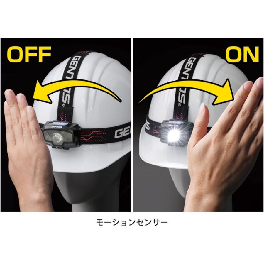 ヘッドライト led 強力 ワイド gentos 電池 明るい 防水 ヘッドランプ アウトドア 釣り 登山 防災 キャンプ 軽量  最強 cb300d｜discount-spirits2｜03