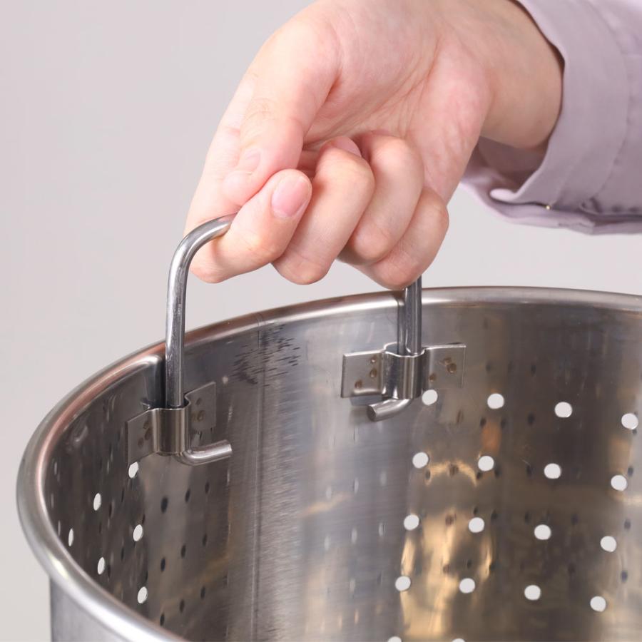 寸胴鍋 湯切り網 湯きりザル 中子 湯切り 深型 30cm用 パスタ鍋