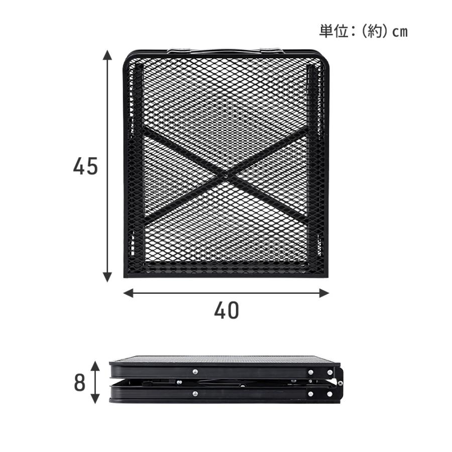 アウトドアテーブル 折りたたみ メッシュ 高さ調節 耐荷重50kg