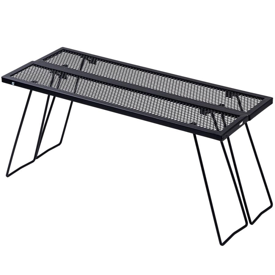 アウトドアテーブル 折りたたみ メッシュ キャンプ 囲炉裏 焚き火