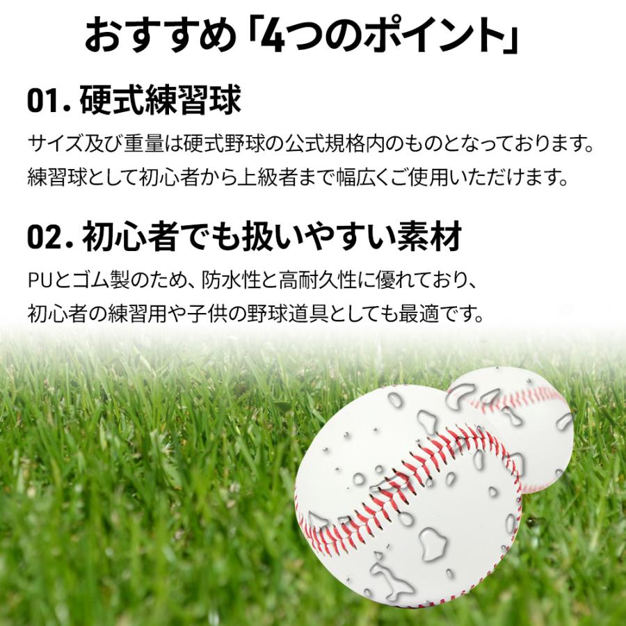硬式野球ボール 野球 サインボール 硬式球デザイン ボール 2個 6個 12