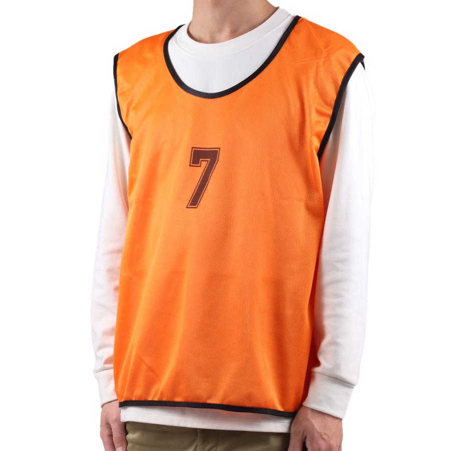 ビブス 10枚セット 番号入り 大人用 Lサイズ 1番〜10番 ゼッケン