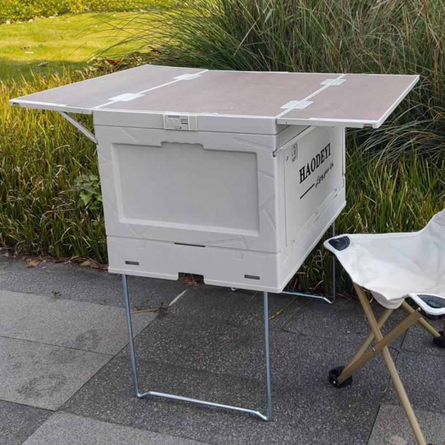 コンテナボックス 屋外 折りたたみ テーブル アウトドア 小型 収納