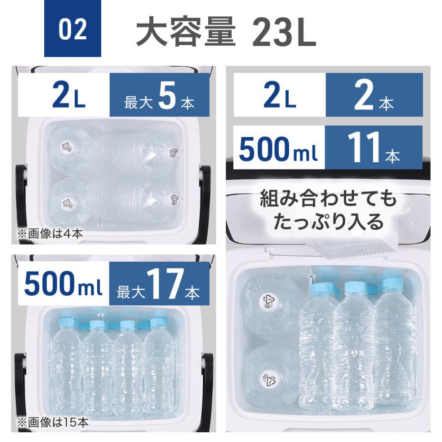 車載 冷温庫 小型 23L 車 ポータブル 冷蔵庫 DC 持ち運び ペットボトル