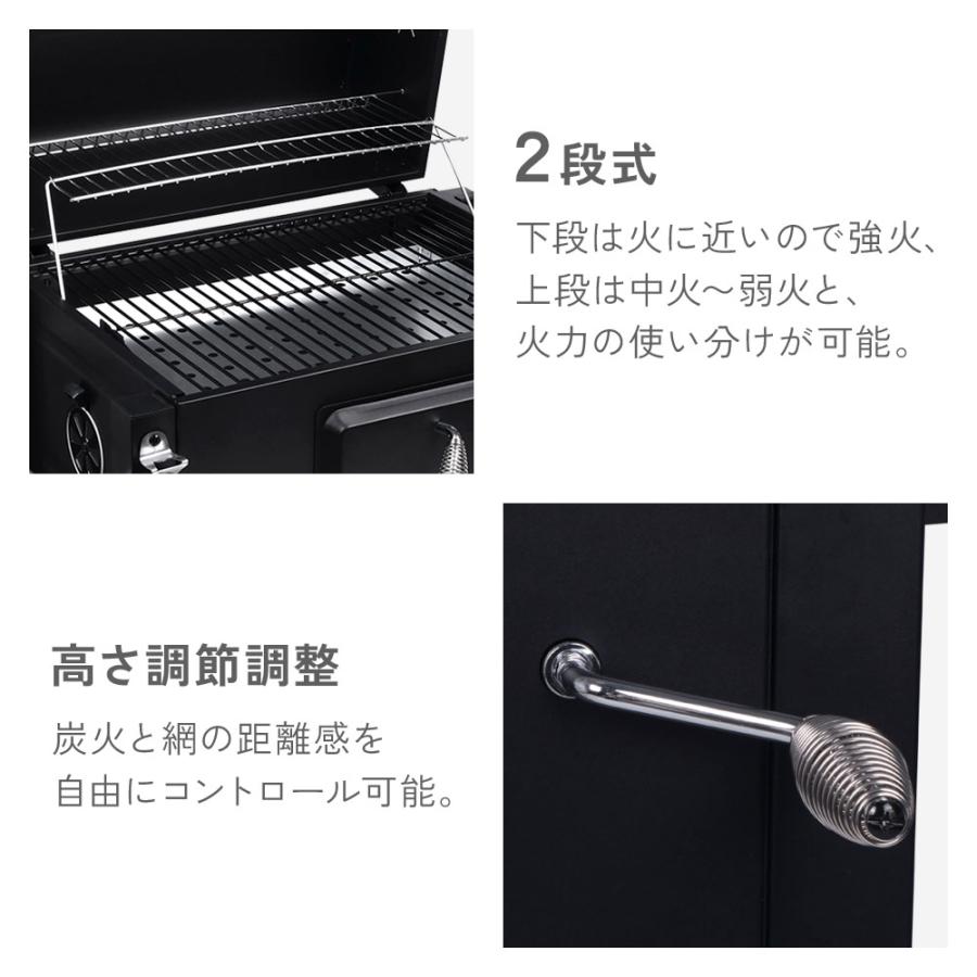 バーベキューコンロ 大型 蓋付き 折りたたみ ステンレス バーベキュー