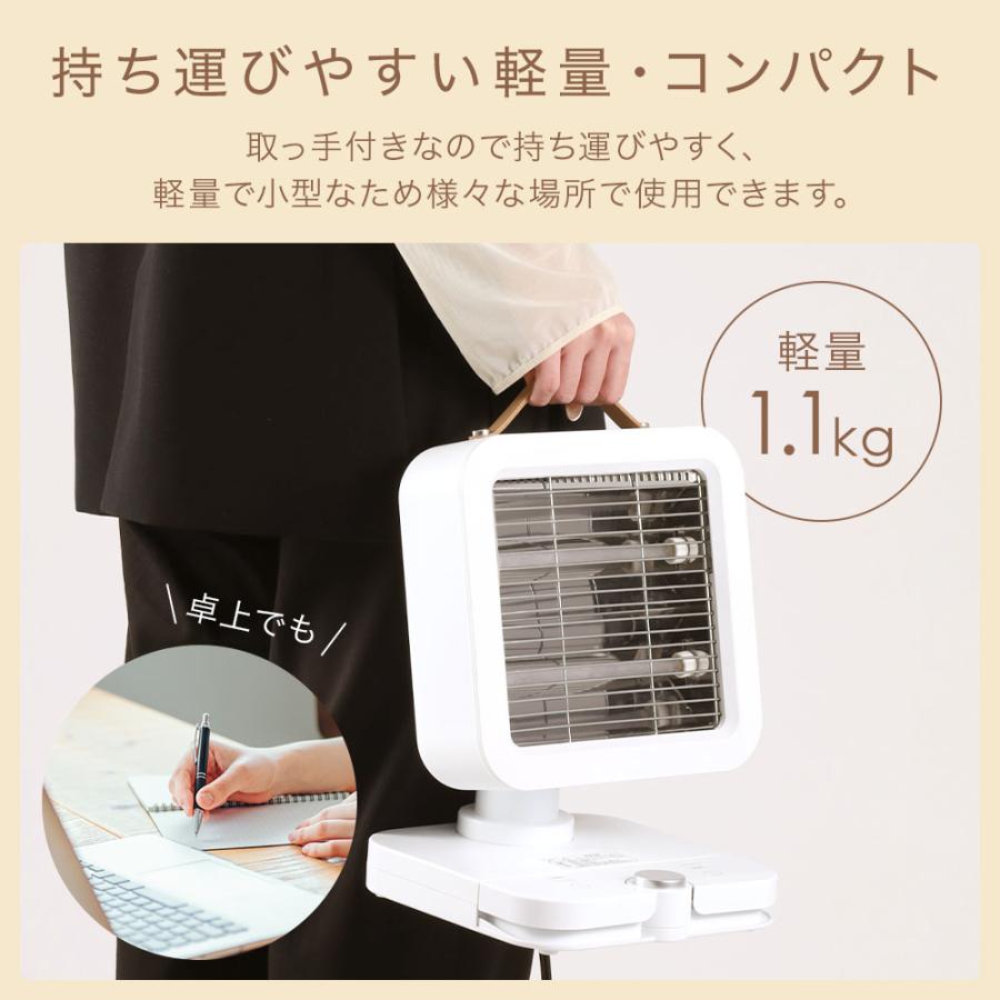 VERSOS（ベルソス） 電気ストーブ 500W 小型 ヒーター 足元ヒーター