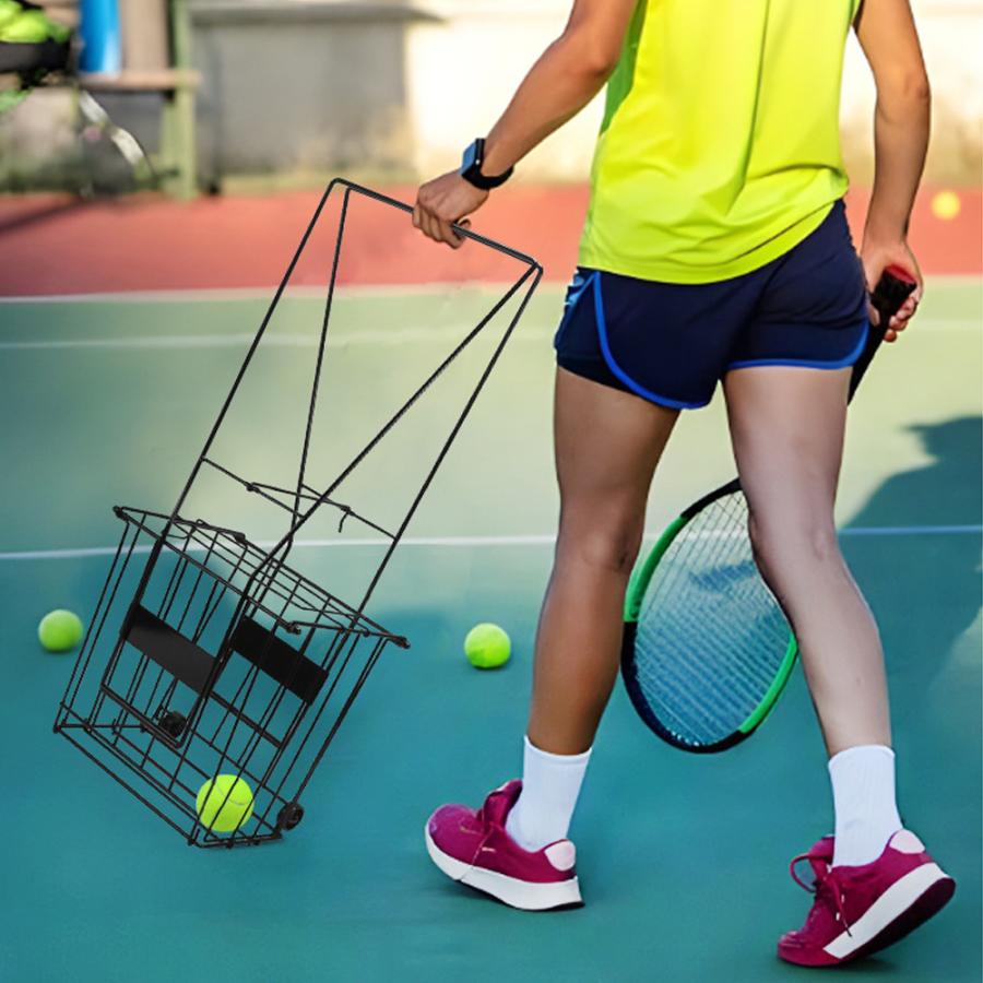 ボールかご テニス 硬式 軟式 ボール入れ テニスボール ボールスタンド