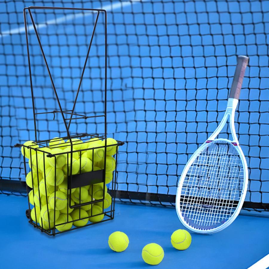 ボールかご テニス 硬式 軟式 ボール入れ テニスボール ボールスタンド