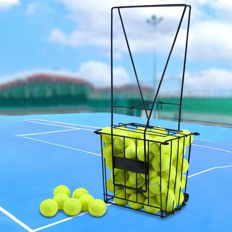 ボールかご テニス 硬式 軟式 ボール入れ テニスボール ボールスタンド