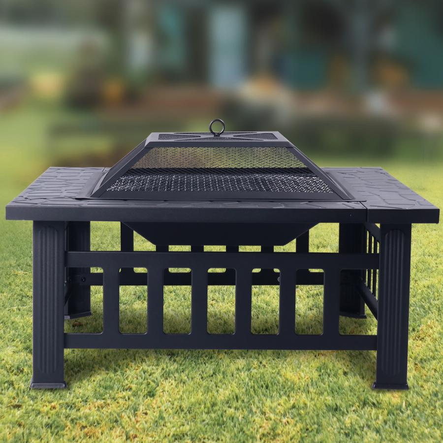 アウトドアテーブル 折りたたみ メッシュ キャンプ 囲炉裏 焚き火