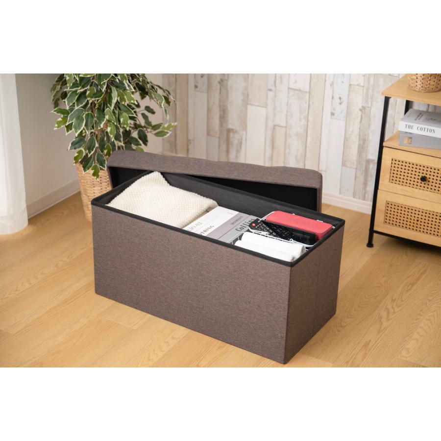 スツール 収納 ボックス ワイド 76×38cm 耐荷重160kg 収納スツール
