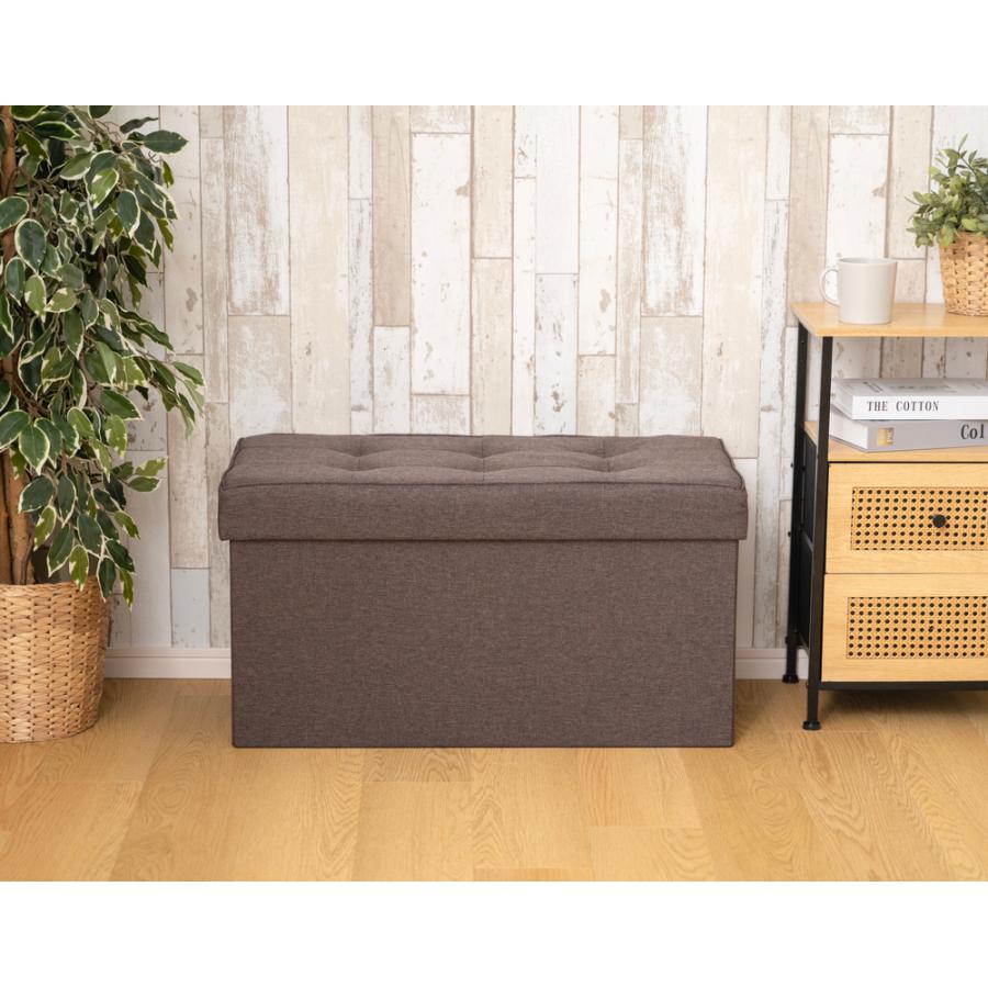 スツール 収納 ボックス ワイド 76×38cm 耐荷重160kg 収納スツール