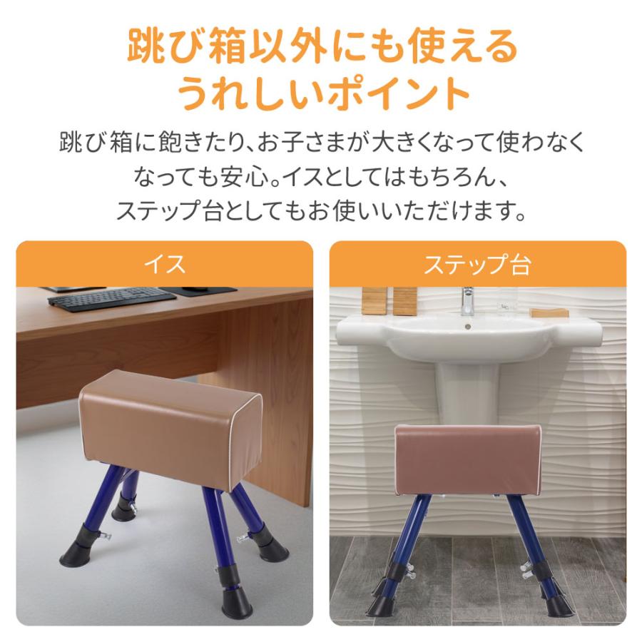 跳び箱 室内 滑りにくい 飛び箱 子ども 高さ4段階調整 遊具