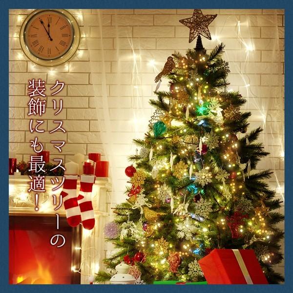 クリスマスイルミネーションライト イルミネーション LED 乾電池 250球 全6色 全長19m イルミ