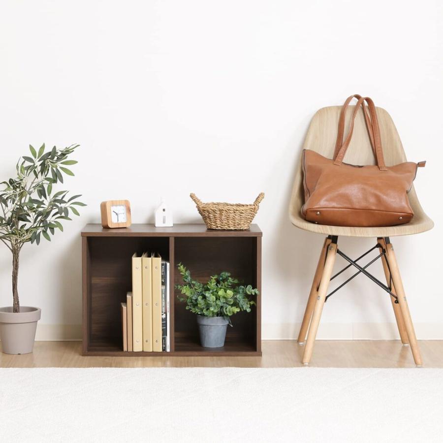 不二貿易（Fuji Boeki） カラーボックス 収納 2段 スリム a4ファイル