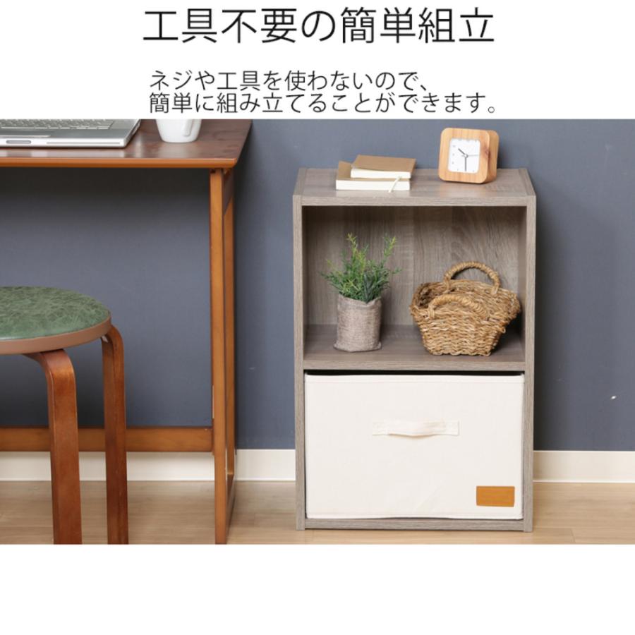 不二貿易（Fuji Boeki） カラーボックス 収納 2段 スリム a4ファイル